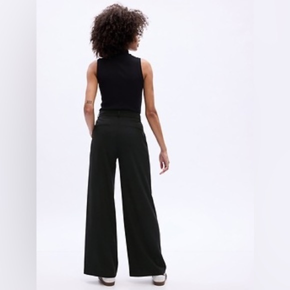 NWT! GAP Black Twill Wide-Leg Trousers - Multiple🔹 - Picture 2 of 8